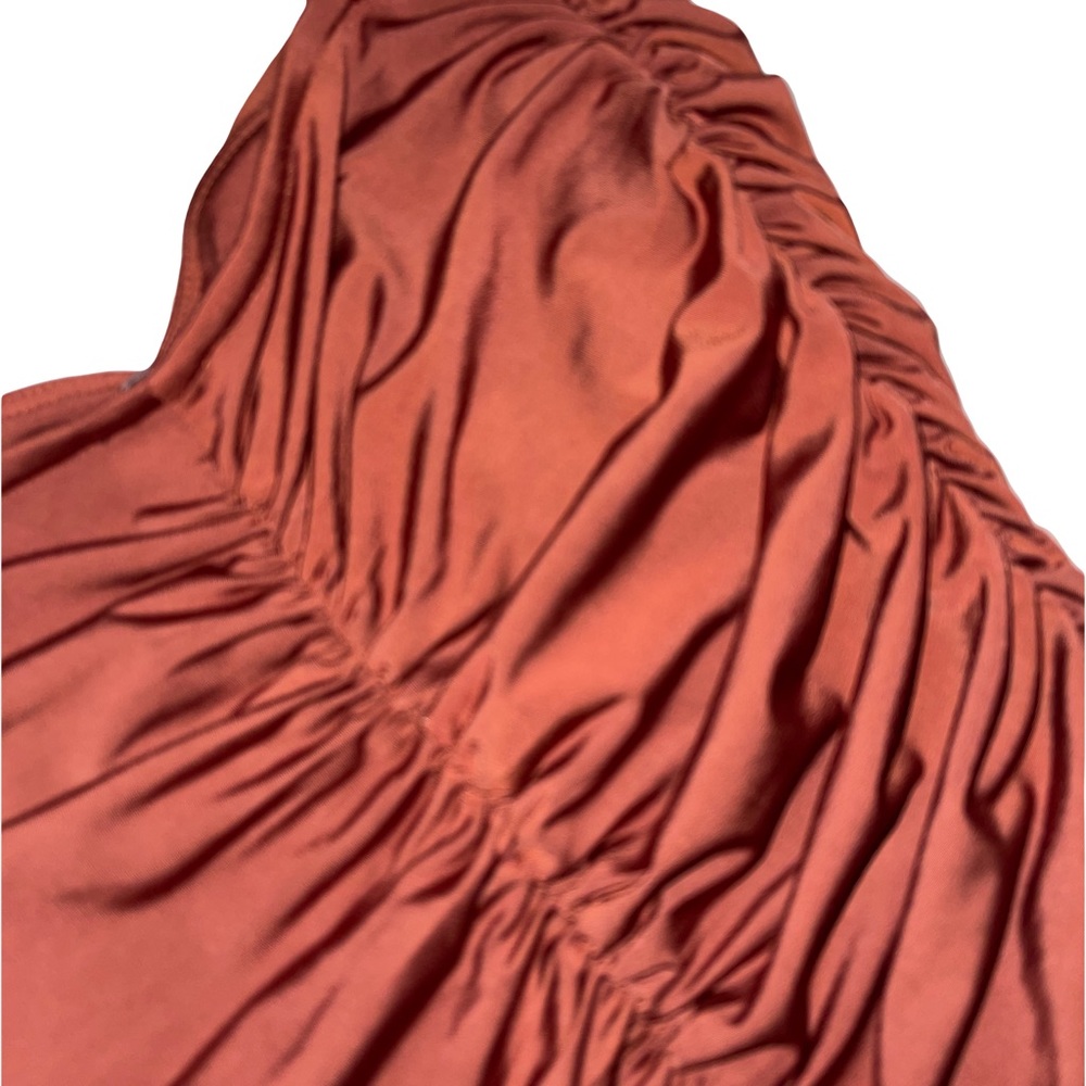 Rouched Rust Body Suit